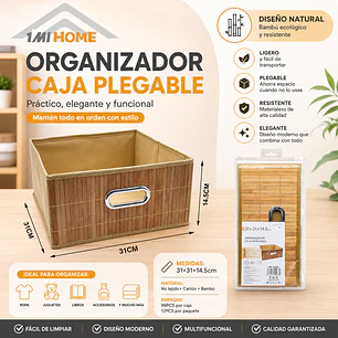 ORGANIZADOR CAJA PLEGABLE 31X14.5CM