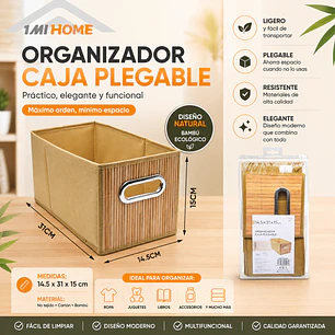 ORGANIZADOR CAJA PLEGABLE 31X14.5CM