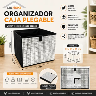 ORGANIZADOR CAJA PLEGABLE 31X31CM