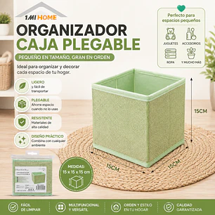 ORGANIZADOR CAJA PLEGABLE 15X15CM