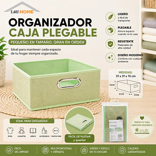 ORGANIZADOR CAJA PLEGABLE 31X31X15CM