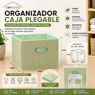 ORGANIZADOR CAJA PLEGABLE 31X31CM