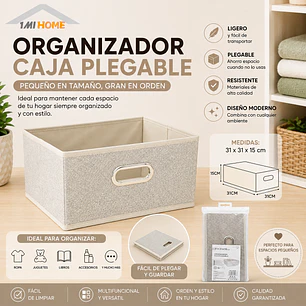 ORGANIZADOR CAJA PLEGABLE 31X31X15CM