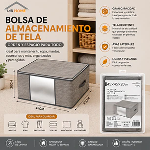 BOLSA DE ALMACENAMIENTO DE TELA 45CM