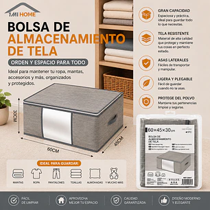 BOLSA DE ALMACENAMIENTO DE TELA 60CM