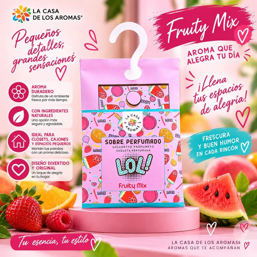 SOBRE PERFUMADO POP FRUITY MIX 100ML 1