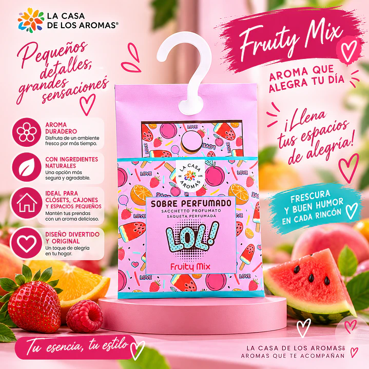 SOBRE PERFUMADO POP FRUITY MIX 100ML 1