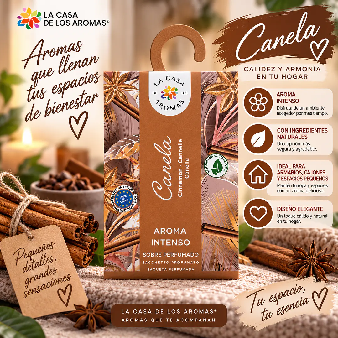 SOBRE AROMATICO CANELA 100ML  1
