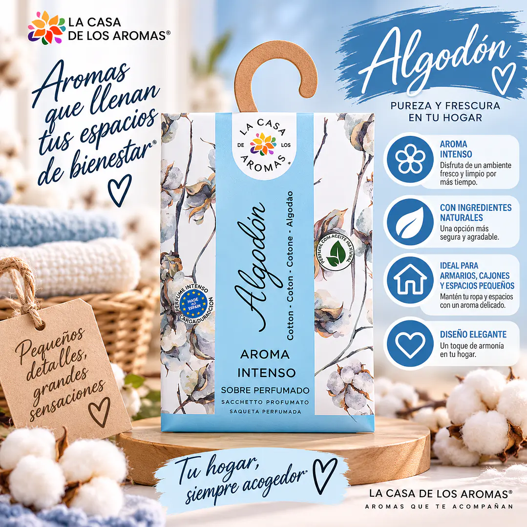 SOBRE AROMATICO ALGODÓN 100ML 1