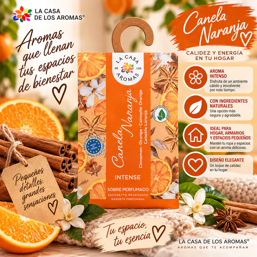 SOBRE AROMATICO CANELA NARANJA 100ML 1