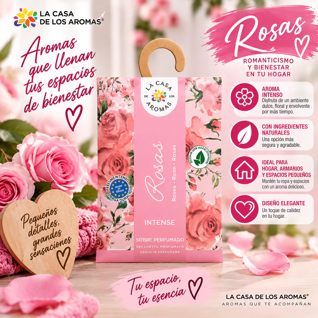 SOBRES AROMATICOS ROSAS 100ML 1