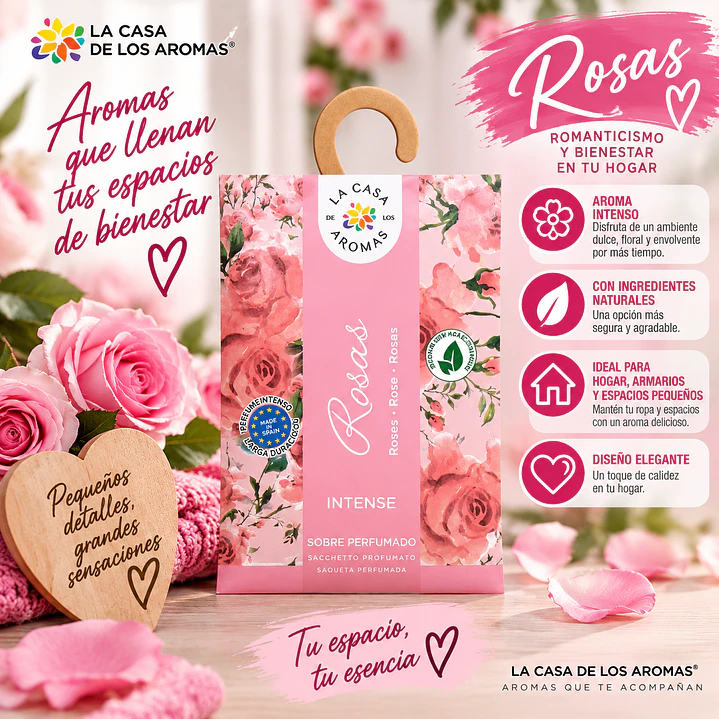 SOBRES AROMATICOS ROSAS 100ML 1