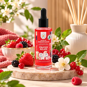 ACEITE ESENCIAL FRUTOS ROJOS 48ML, AMBIENTADOR