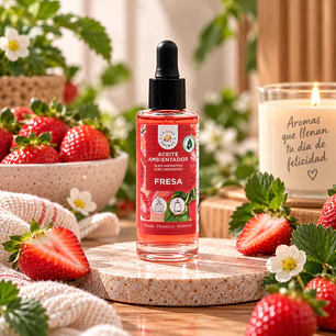 ACEITE ESENCIAL FRESA 48ML, AMBIENTADOR