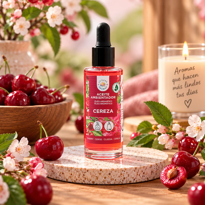 ACEITE ESENCIAL CEREZA 48ML, AMBIENTADOR 1