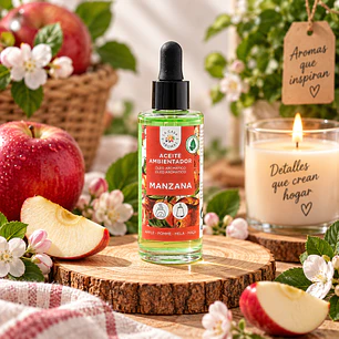 ACEITE ESENCIAL MANZANA 48ML, AMBIENTADOR