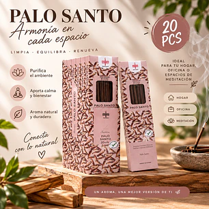 INCIENSO AROMA PALO SANTO 20 STICKS 