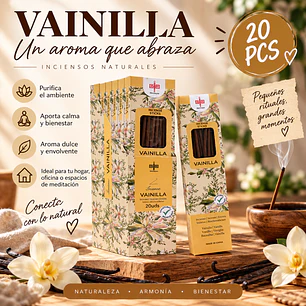 INCIENSO AROMA VAINILLA 20 STICKS 