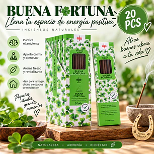 INCIENSO AROMA BUENA FORTUNA 20 STICKS 