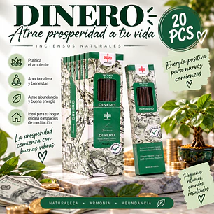 INCIENSO AROMA DINERO 20 STICKS 