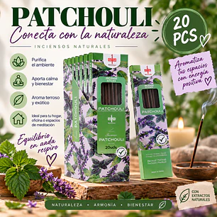 INCIENSO AROMA PATCHOULI 20 STICKS 