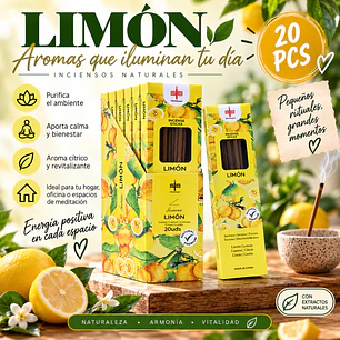 INCIENSO AROMA LIMON 20 STICKS 