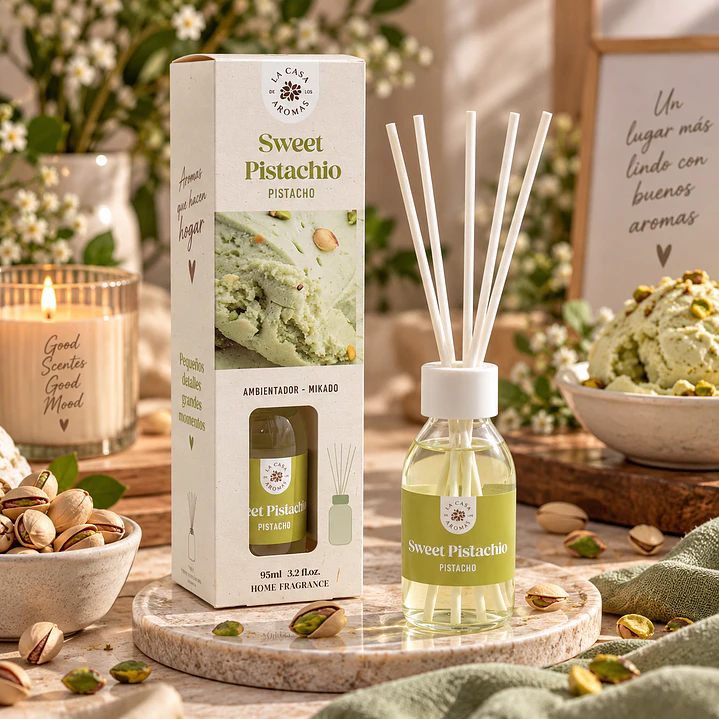 AMBIENTADOR MIKADO BASIC SWEET PISTACHIO 95ML 1