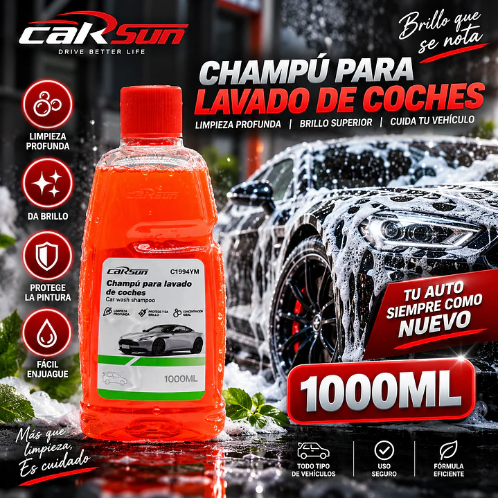 CHAMPÚ PARA LAVADO DE COCHES 1