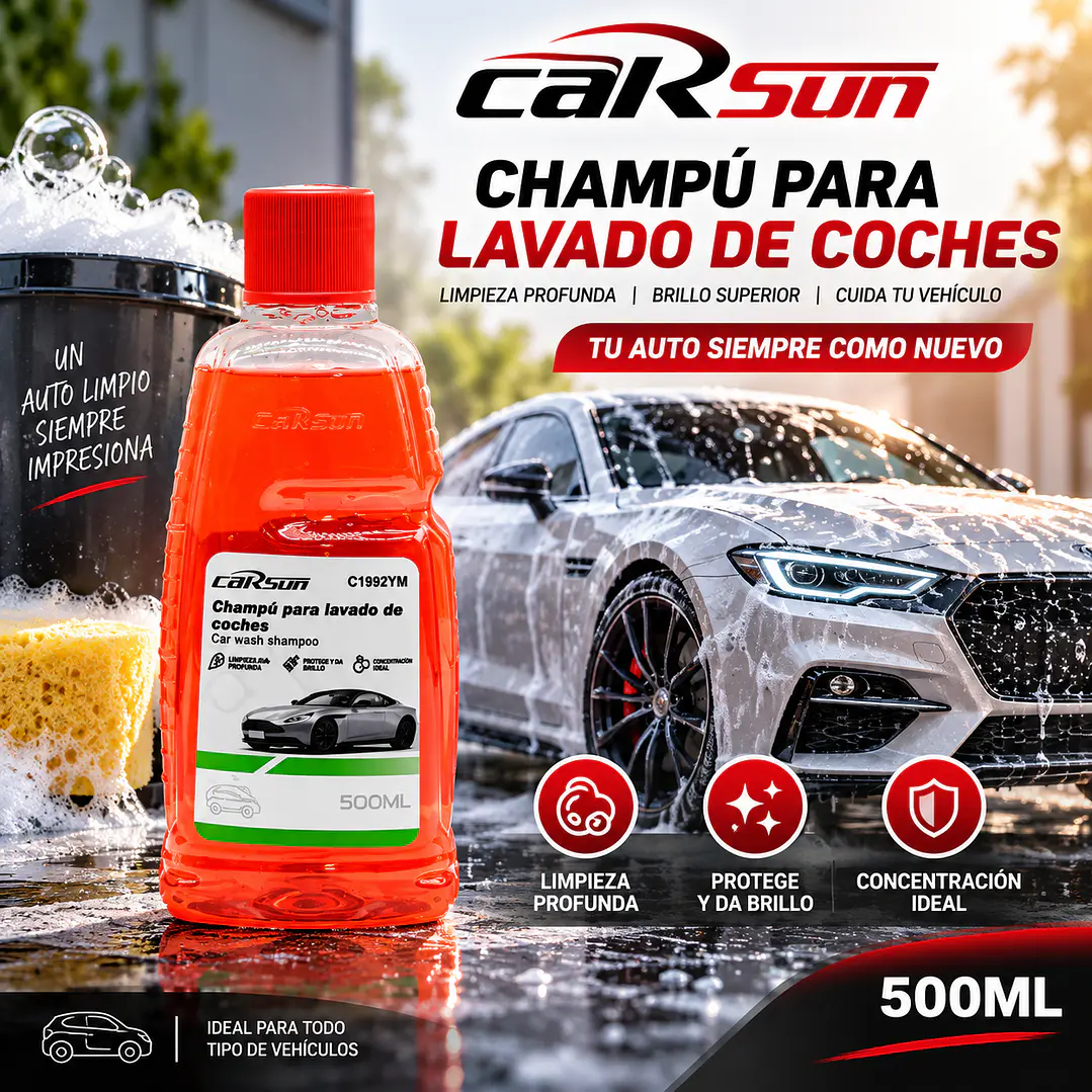CHAMPÚ PARA LAVADO DE COCHES 2