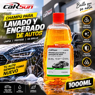 CHAMPÚ PARA LAVADO Y ENCERADO DE AUTOS