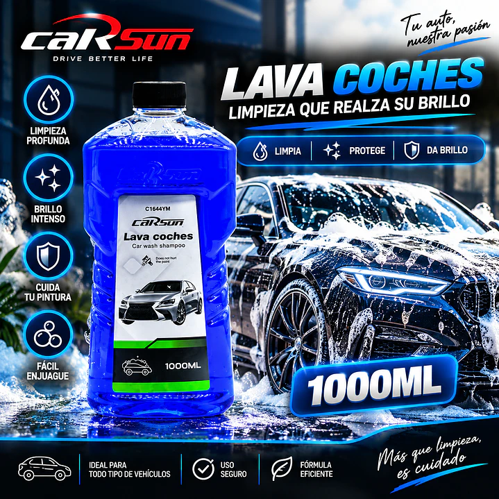 CHAMPÚ LAVA COCHES 1000ML 1