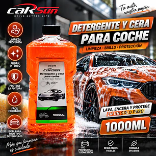 DETERGENTE Y CERA PARA COCHE 1000ML