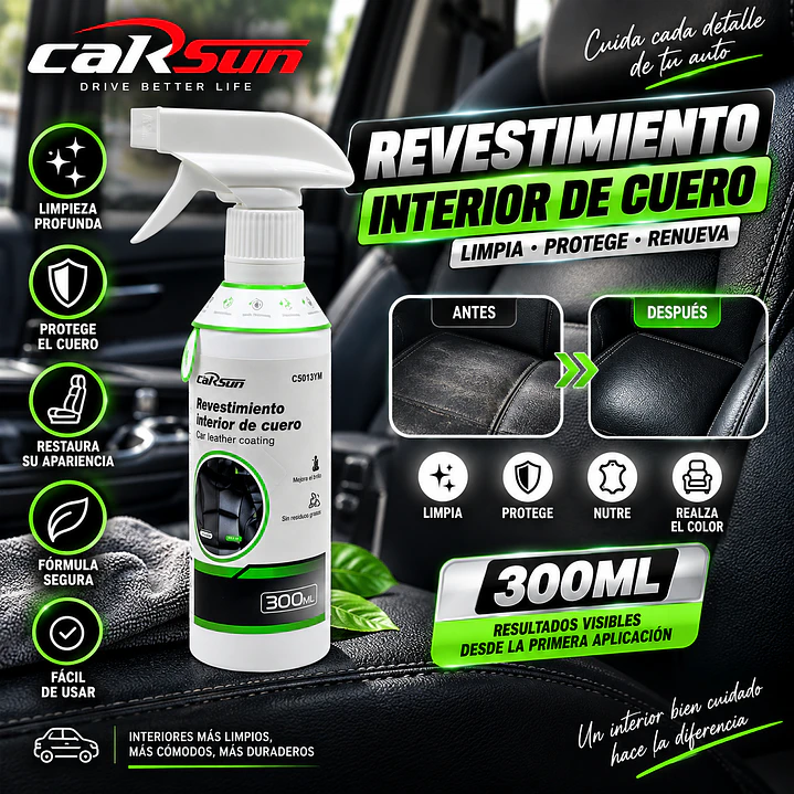 REVESTIMIENTO INTERIOR DE CUERO 300ML 1