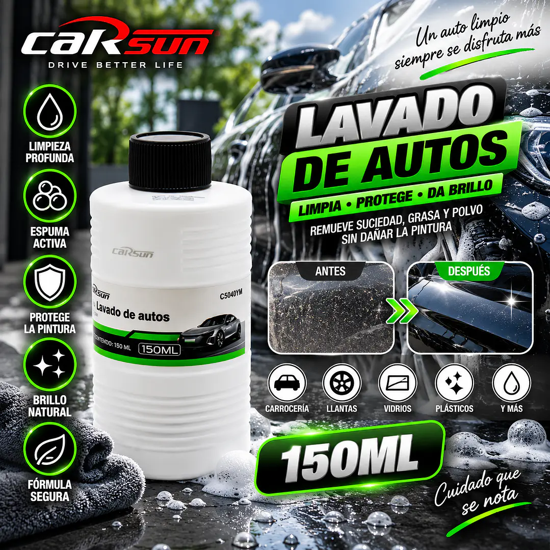 LAVADO DE AUTOS 150ML 1