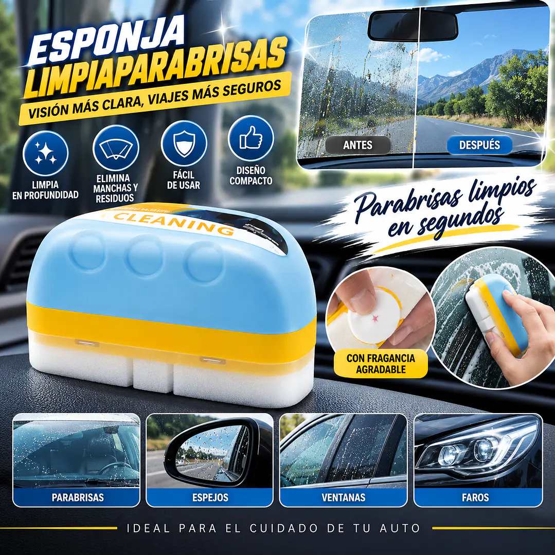 LIMPIADOR A PRUEBA DE LLUVIA PARA VENTANAS DE AUTOMÓVILES 1