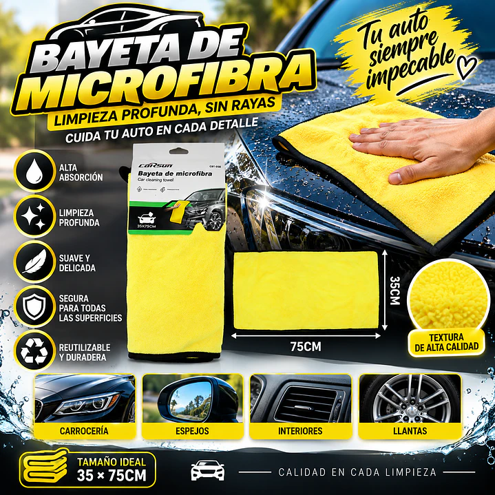 BAYETA DE MICROFIBRA 35 X 75 CM 1