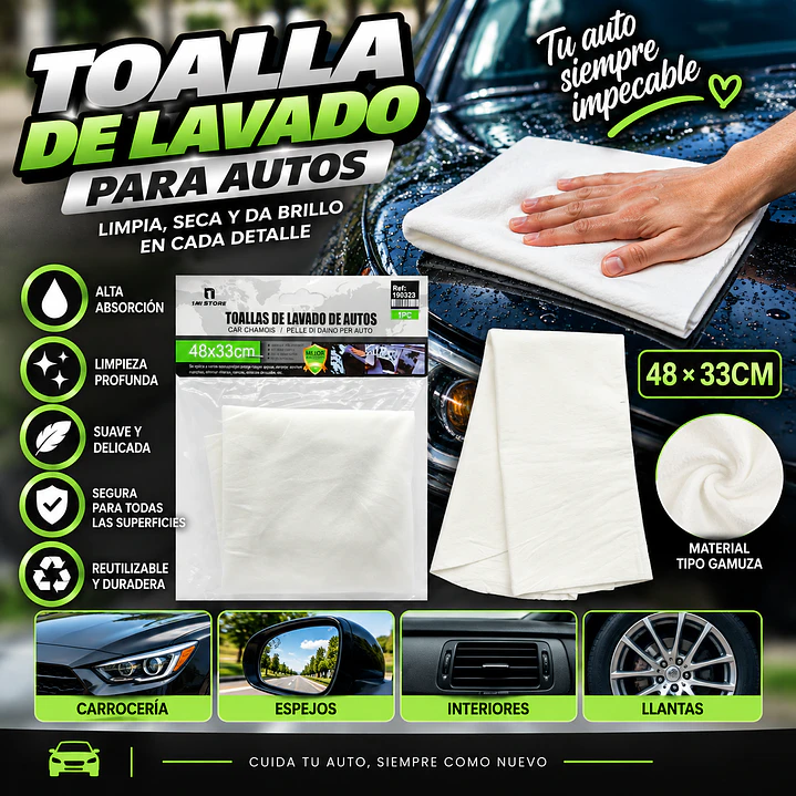 TOALLA DE LAVADO DE AUTO 48 X 33 CM 1