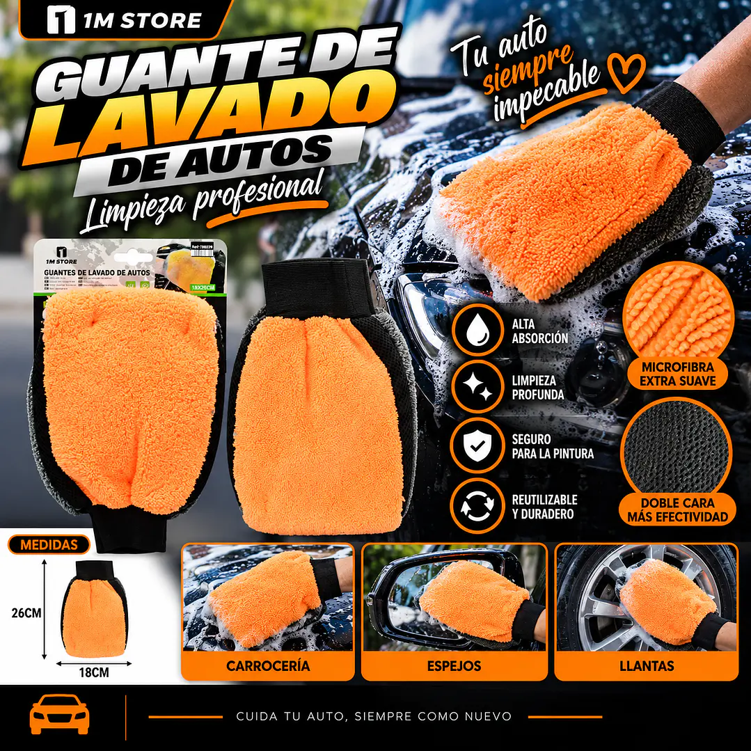 GUANTE DE LAVADO DE AUTOS  1