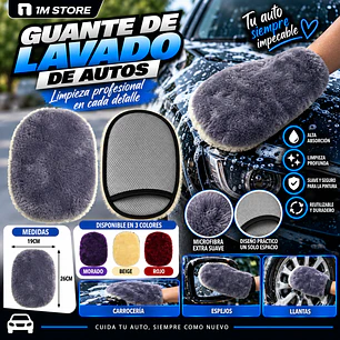 GUANTES DE LAVADO DE COCHE 