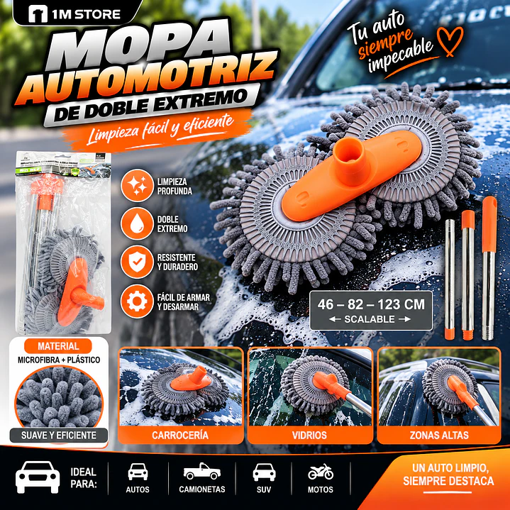 MOPA AUTOMOTRIZ DE ACERO INOXIDABLE DE DOBLE EXTREMO 1
