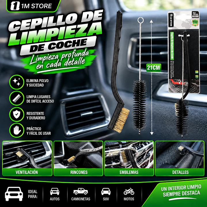 CEPILLO DE LIMPIEZA DE COCHE 1