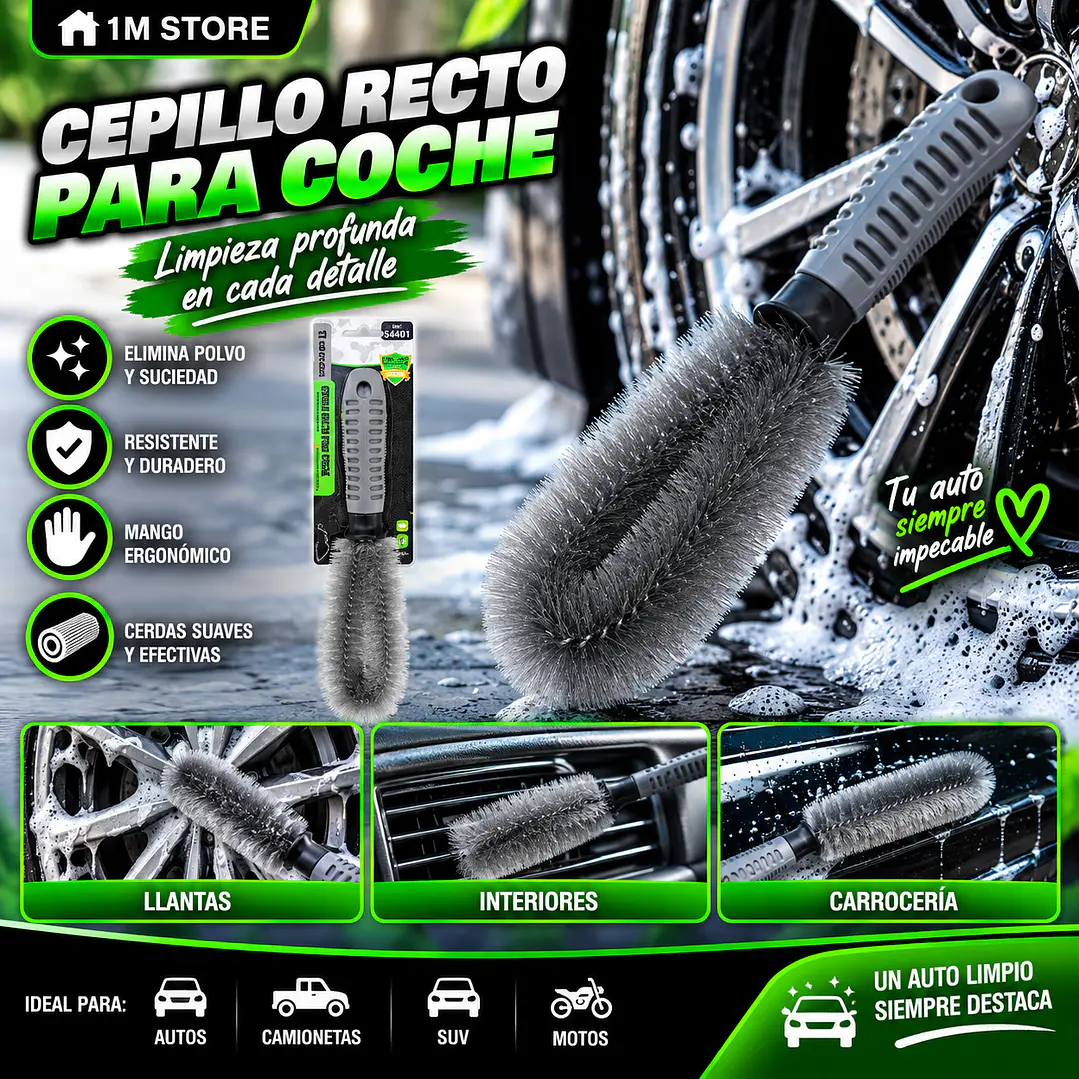 CEPILLO RECTO PARA COCHE 1