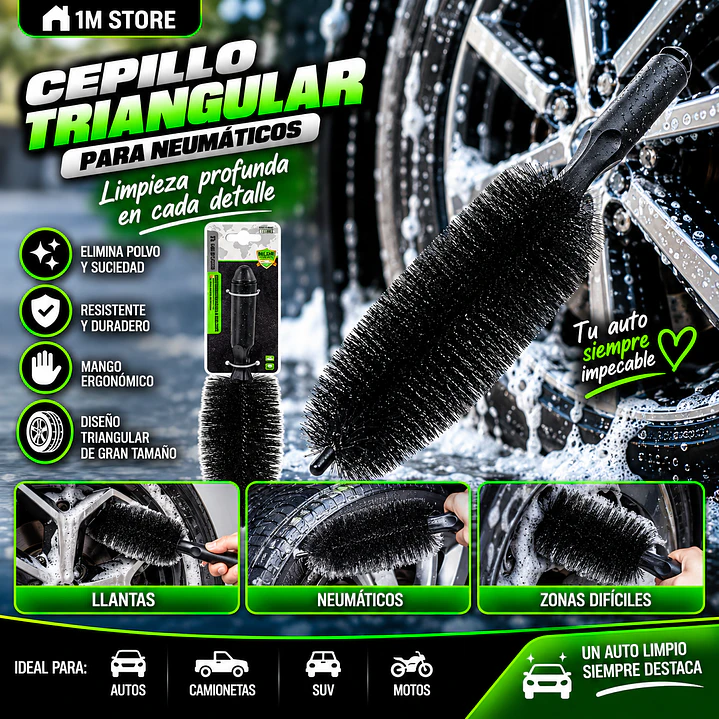 CEPILLO PARA NEUMATICOS DE AUTO 1