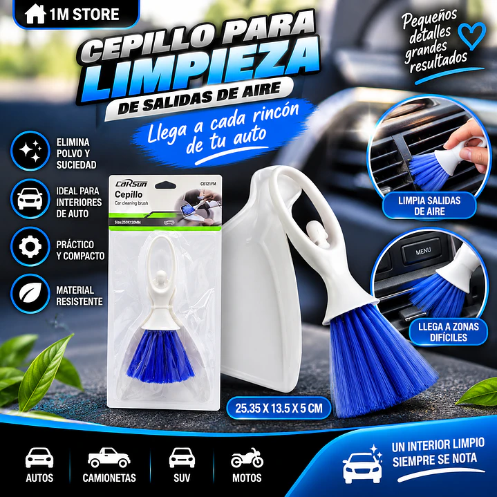 CEPILLO Y PALA PARA LIMPIEZA AUTO 1