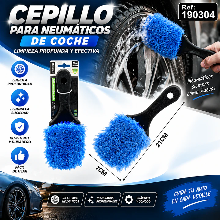 CEPILLO PARA NEUMÁTICOS DE COCHE 1