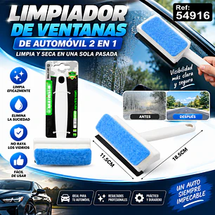 LIMPIADOR DE VENTANAS PARA AUTO 2 EN 1