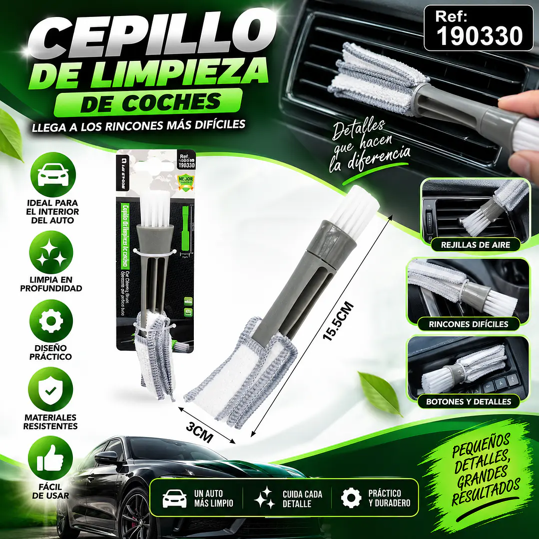 CEPILLO DE LIMPIEZA DE COCHES 1