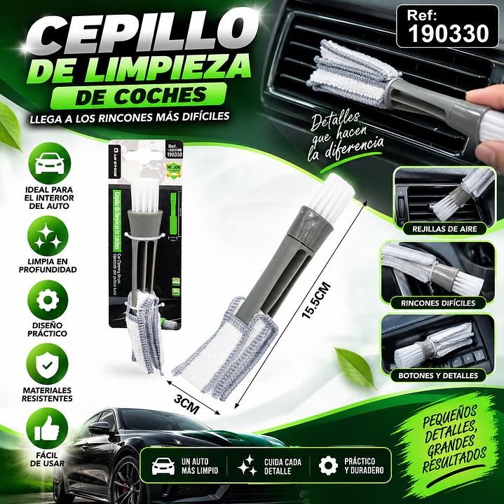 CEPILLO DE LIMPIEZA DE COCHES 1