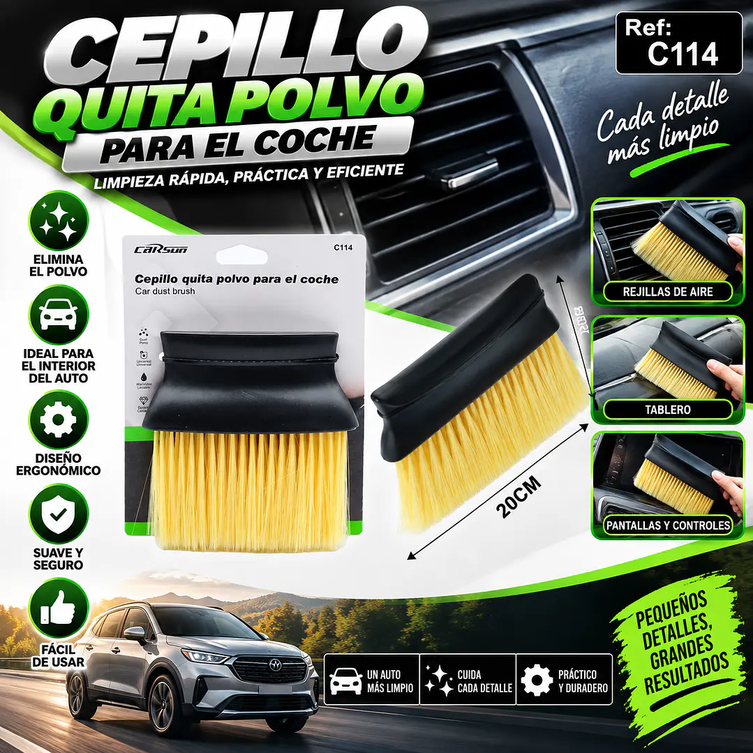 CEPILLO QUITA POLVO PARA EL COCHE 1