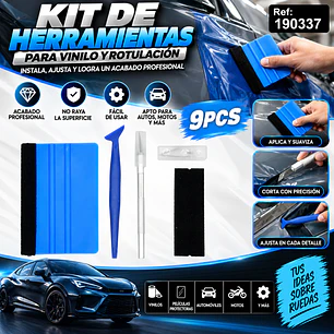 KIT DE HERRAMIENTAS PARA INSTALACIÓN DE VINILO Y ROTULACIÓN